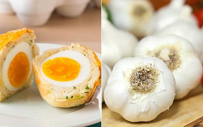 tỏi và trứng vịt 