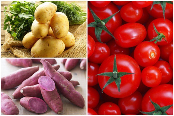 cà chua không ăn chung khoai tây