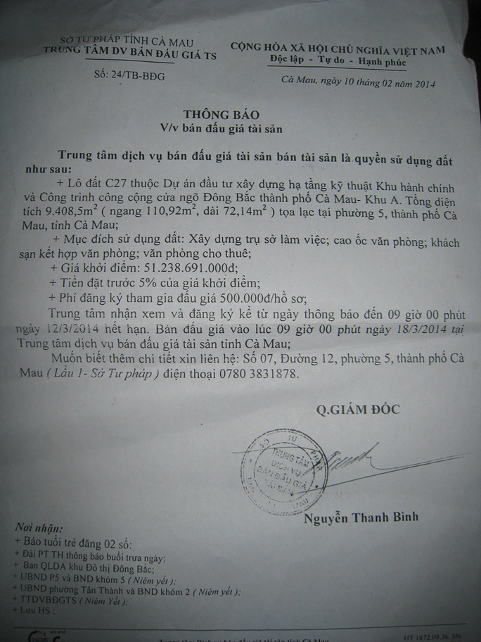 Thu hồi đất của dân bán cao hơn 50 lần do né nghị định 69