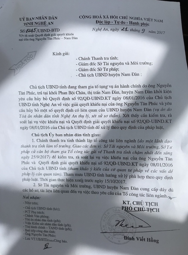 Quyết định thu hồi đất sẽ có hiệu lực được tính từ ngày bắt đầu ký quyết định
