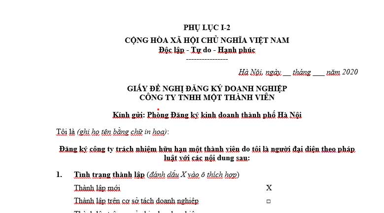 Chuẩn bị hồ sơ đăng ký doanh nghiệp mới