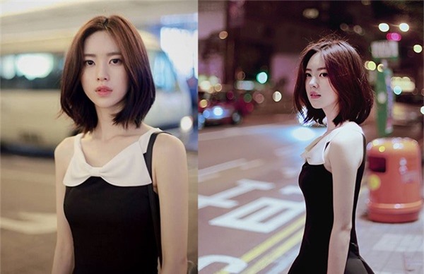 Tóc layer ngắn cho nữ mặt tròn không mái