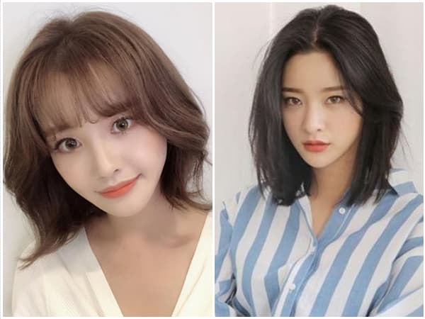 Tóc layer nữ ngắn mặt tròn uốn